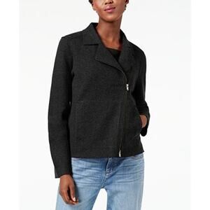 Dakota Collective | M | Jacket Coat 100% Wool Cropped Blazer Dark Grey Womens